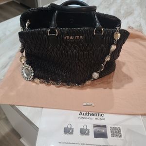Miu Miu Matelasse Crystal Bag